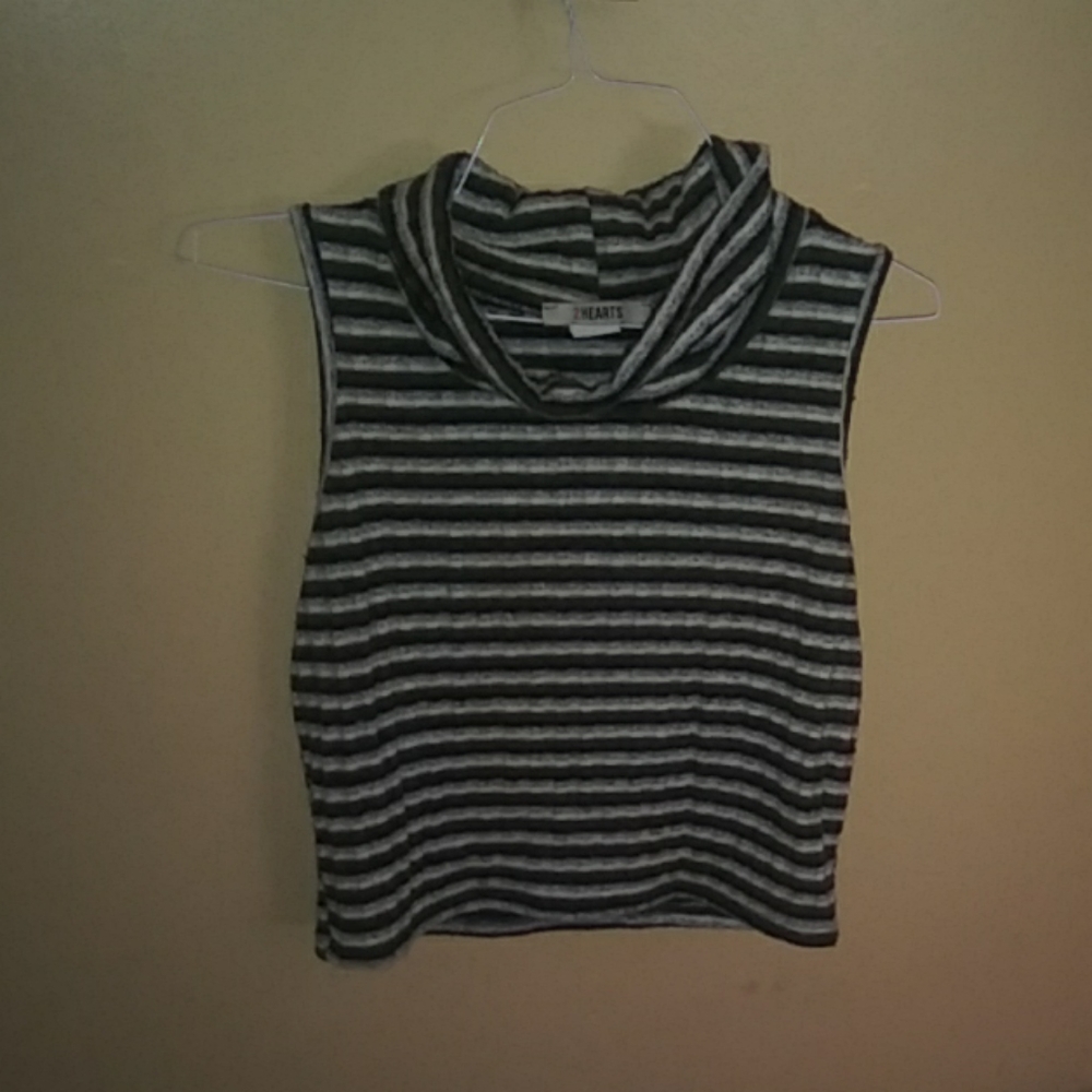Cropped Turtleneck Tank